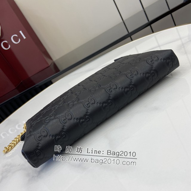Gucci專櫃古馳最新款原廠牛皮鏈條包麻將包 jh1971型號：779791